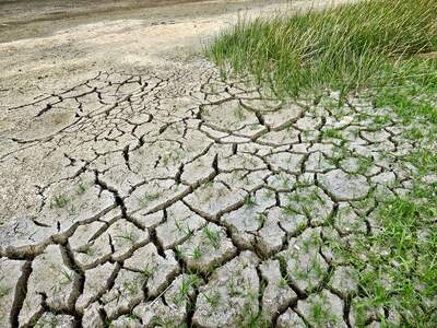 cracked earth drought